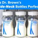 Travel and Storage Baby Bottle Caps for Dr. Browns Natural Flow Wide-Neck Bottles, Baby Bottle Lids Replacement with Sealing Gasket, Leak-Proof, BPA-Free, Pack of 6