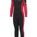 Hevto Kids Wetsuit for Boys Girls Child Youth Teen Size 8 Year Old 3/2mm Neoprene Wet Suit Full Body Thermal Swimsuit Swimming Wetsuit in Cold Water (K1-Red, 8)