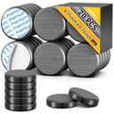 FINDMAG 20Pcs Magnets for Crafts with Adhesive Backing, Round Ferrite Craft Magnet with Adhesive Backing, Flat Ceramic Circle Magnets for STEM Classroom Experiments, Science Kits - 0.71" D X 0.12" H