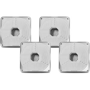 {Universal Junction Box for Camera} Security Camera Junction Box Hide Cable, Wall Ceiling Mount Bracket for CCTV Cam, Base Boxes for Dome Bullet Outdoor Camera, ABS Plastic Electric Enclosure (4 Pack)