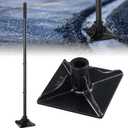 Tamper Tool, Heavy Duty Ground Steel Tamper Tool Kit Long Handle 58 Inch, 8x8 Square Dirt Hand Landscaping Garden Tools for Leaving Soil, Sand, Gravel, Asphalt, Driveway