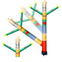 8 ft Inflatable Air Wacky Waving Tube Dancer with Blower for Valentines Days Decorations Blow Up Inflate Luky Heart for Daily Use Party Holiday Birthday & Christmas Yard Decor Oranments