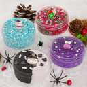 8 x 100ml Textures Slimes Kit for Kids, Slime Variety Pack Different Textures, with Snow Fizz, Sequins, Butter, Bead Slime, Slimes Party Favors for Girls & Boys, Birthday Easter Toy