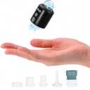 CAMULAND Mini Air Pump with Magnetic Design Camping Lantern Electric Pump for Inflatables with 1400mAh Battery Rechargeable for Air Mattress, Pool Floats,Vacuum Storage Bag