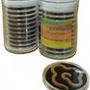 Natural Agarwood Coil Incense Comes in a Small jar Contains 10 Individual Packages. Each Packaged with Fireproof Cotton and can Burn for More Than one Hour