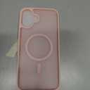 Temdan for iPhone 16 Plus Case, Compatible with Magsafe, Anti-Yellowing, Military-Grade Protection, Shockproof Slim Magnetic Phone Case Cover, Light Pink