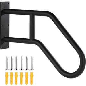 ROTHLEY Hand Rails for Outdoor Steps,Hand Rails for Elderly Porch Railing Deck Hand Rail Wall Mount Stair Hand Grab Bars U-Shape Safety Handle for Garage
