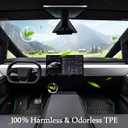 TPE Floor Mats Full Set 6-Piece for Tesla Cybertruck Premium Odorless All-Weather Floor Liners with Full Coverage for Front Seats, Second Row, Frunk, Cargo & Truck Bed Durable Interior Protection