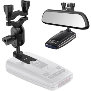 SDSACZMU Car Rear View Mirror Radar Detector Mount,for Escort Passport, Beltronics Vector and Rocky Mountain Phantom-T Radar Detector Rearview Mirror Stem Mount