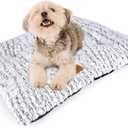 ULIGOTA Dog Bed Crate Pad Plush Dog Crate Mat for Small Medium Large Dogs Soft Dog Bed Anti Slip Fulffy Comfy Kennel Pad