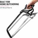 Meat Saw for Home Butchering, 18 in Manual Bone Saw with Steel Blade