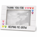 Thank You for Helping Me Grow Picture Frame for Pictures 4"x 6"in