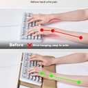 Laborio Computer Keyboard Stand for Desktop, Keyboard Riser Wrist Rest Holder for Easy Typing, Office Desk, Home, School Accessories(Coffee)