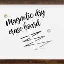 Loddie Doddie Magnetic Dry Erase Whiteboard for Wall - 18" x 24" Rustic Wood Frame with Built-in Marker Tray - Dry Erase Board - Magnetic Board