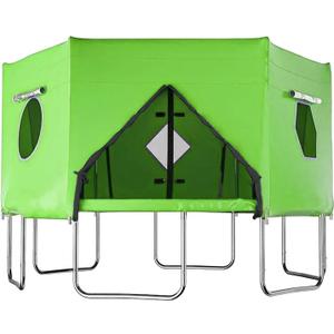 Hedday 14FT Trampoline Tent Cover (Tent Only), Fits for 6 Straight Pole Round Trampolines, Waterproof Premium Oxford with Sunscreen Coating Trampolien Shade Cover for Outdoor Wind and Sun Protection