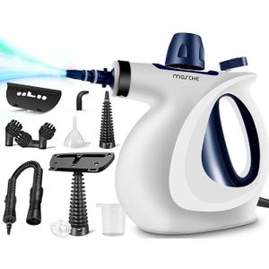 Handheld Pressurized Steam Cleaner with 12 pcs Accessories, Portable Steamer for Cleaning, Steam Cleaner for Home Use, Steamer for Cleaning Car, Furniture, Floor, Upholstery, Grout and Tile, Deep Gray