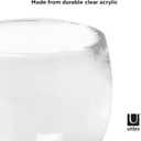 Umbra Droplet Tumbler Durable Acrylic Bathroom Accessories Holder - Modern Functional Clear Glass Tooth Brush Organizer - Perfect for Holding Toothbrushes, Make-up Brushes & Various Bath Items