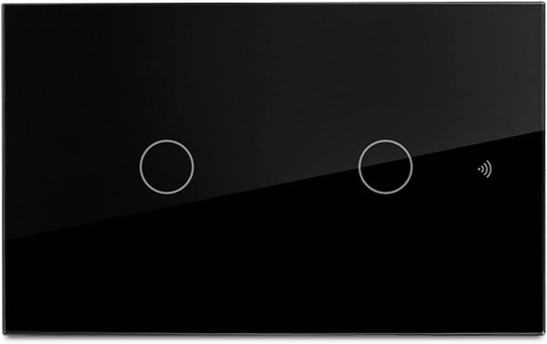 Smart Touch Panel 2 Gang for Tuya APP Voice Control Remote Controlled Light Switch with Shareable Device Made of Premium Material
