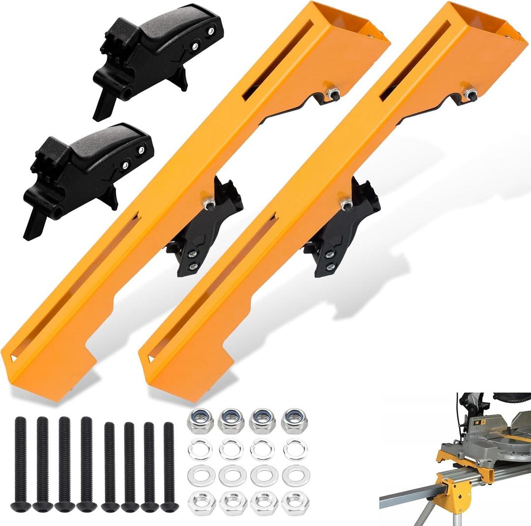 DW7231 Miter Saw Mounting Brackets Compatible with Dewalt Miter Saw Stand DW723 DWX723 DWX724 DWX725 DWX725B DW7231 DE7025-XJ N087371 2 pack, Yellow