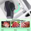 OSTBA Meat Slicer Machine for Home, Electric Deli Food Slicer with Removable 6.7 Stainless Steel Blades, 0-15mm Adjustable Thickness, Easy to Clean, 150W, Ideal for Cold Cuts, Cheese, Bread, Fruit
