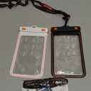 TORRAS 2 Pack IPX8 Waterproof Phone Pouch Floating, Underwater Screen Touchable, Waterproof Phone Case with Lanyard for iPhone 17 Pro Max 16 15 14 S25 Ultra S24, Cell Phone Dry Bag 7.0", Black & White