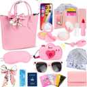 HUUIDY Play Purse for Little Girls, Toddler Travel Purse with Accessories, Pretend Play Toys Including Handbag, Camera, Phone, Wallet, Fake Makeup, Birthday Christmas Gifts for Girls Ages 3+