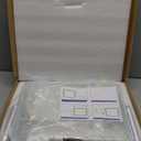 ROLOVE Lighted Makeup Mirror, 17"x13" Vanity Mirror with Lights, 10X Magnification, Gifts for Women, 3 Color Lighting Modes, Smart Touch Control, 360 Rotation for Bedroom or Tabletop (White)