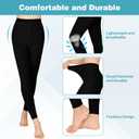 KTINNEAD 20-30 mmHg Compression Pantyhose for Women, Footless Medical Compression Stockings, Waist High Opaque Compression Tights for Edema, Varicose Veins, Swelling, Pregnant, Teacher, Doctor, Medium