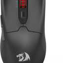 Redragon M995 Pro Wireless Gaming Mouse, 26000 DPI Ergonomic Mouse, BT & 2.4G, 6 Macro Buttons, 51G Ultra Lightweight, Reliable Power Capacity for PC/Mac/Laptop, Black