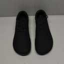 Men's Suede Wide Barefoot Shoes Zero Drop Sole Minimalist Fashion Sneakers Comfortable Casual Walking Shoes Suitable for Outdoor Daily Commuting (Black,11)