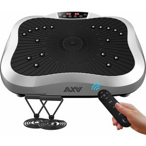 AXV Vibration Plate Exercise Machine Whole Body Workout Power Vibrate Fitness Platform Vibrating Machine Exercise Board for Weight Loss Shaping Toning Wellness Home Gyms Workout