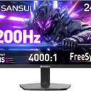 SANSUI 24" 1ms 160Hz Gaming Monitor, FHD 1080P Computer Screen, FreeSync Sync, 4000:1 Contrast, 110% sRGB, HDMI & DP Ports, VESA Mount, HDMI Cable Included