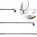 3 Pack Shower Grab Bar for Commercial, Munzong Bathroom Grab Bar, Anti Slip Handicap Balance Bar,Safety Hand Rail for Elderly Injury Senior Bath Handle Compliance(Chrome, 18", 36", 42")