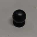 homdiy 5 Pack Black Cabinet Knobs, Kitchen Drawer Handles Round Ball Matte Hardware for Dresser, 1 Inch Single Hole Pulls