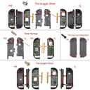 eXtremeRate Green Purple Chameleon Glossy Replacement ABXY Direction Keys SR SL L R ZR ZL Trigger Buttons and Springs, Full Set Buttons with Tools for Nintendo Switch Joycon & Switch OLED Joy con