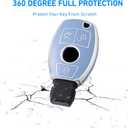 Key Fob Cover with Keychain for Benz A C E R S G M CLS CLK AMG ML SL SLK GLC GLE GLS