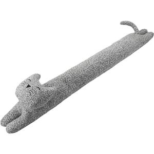 36 Inch 3LB Heavy Duty Under Door Draft Stopper, Decorative Soundproof Door Draft Blocker, Energy Saving Draft Guard, Gray Cat