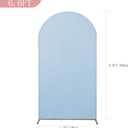 Peomeise 6.6FT Wedding Arch Cover，Bluemist Arch Backdrop Cover Stretchy Spandex Backdrop Stand Covers for Birthday Party Ceremony Banquet Decor(79.2" L x 39.6" W)