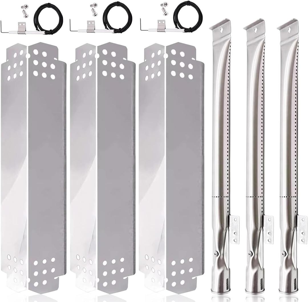 Grill Replacement Parts for Nexgrill 720-0925S, 720-0894F, 720-0864M, 720-0864, 720-0864R and BBQ PRO, Backyard Grill, Expert, Kenmore Grill Parts. Grill Heat Plates Shield, Burner Tubes and Igniters.
