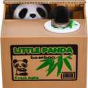 HmiL-U Panda Stealing Money Bank, Piggy Bank for Kids, Coin Bank for Money Saving, Automatic Stealing Money with English Speaking, Creative Gift
