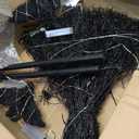 Briwooody 5 Pcs Halloween Decor 4 ft Lighted Rattan Witches Spider Broom
