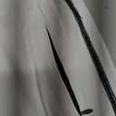 MAGNIVIT Men's Lightweight Sweatpants Loose Fit Open Bottom Mesh Athletic Pants with Zipper Pockets (Large, White Black)