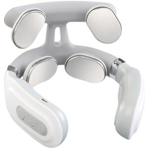 Pulse Neck Massager, 2026 2.0 Upgraded 4-Head Portable Neck Massager with Heat, 6 Modes 16 Levels for Home Relaxation & Personal Comfort, Ergonomic Design, Portable, Lightweight