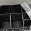 MISTOD Coffee Station Organizer Pods Holder for Counter, Farmhouse Wood Coffee Bar Accessories and Tea Condiment Basket Storage Organizer Decor