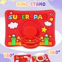 Lotadilo Cute Case for Galaxy Tab A9 Plus 11 Inch 2023 - Silicone 3D Design for Girls Women Teens Girly Kawaii Funny Cartoon Soft Stand with Lanyard for Samsung A9 Plus Tablet Case, Red
