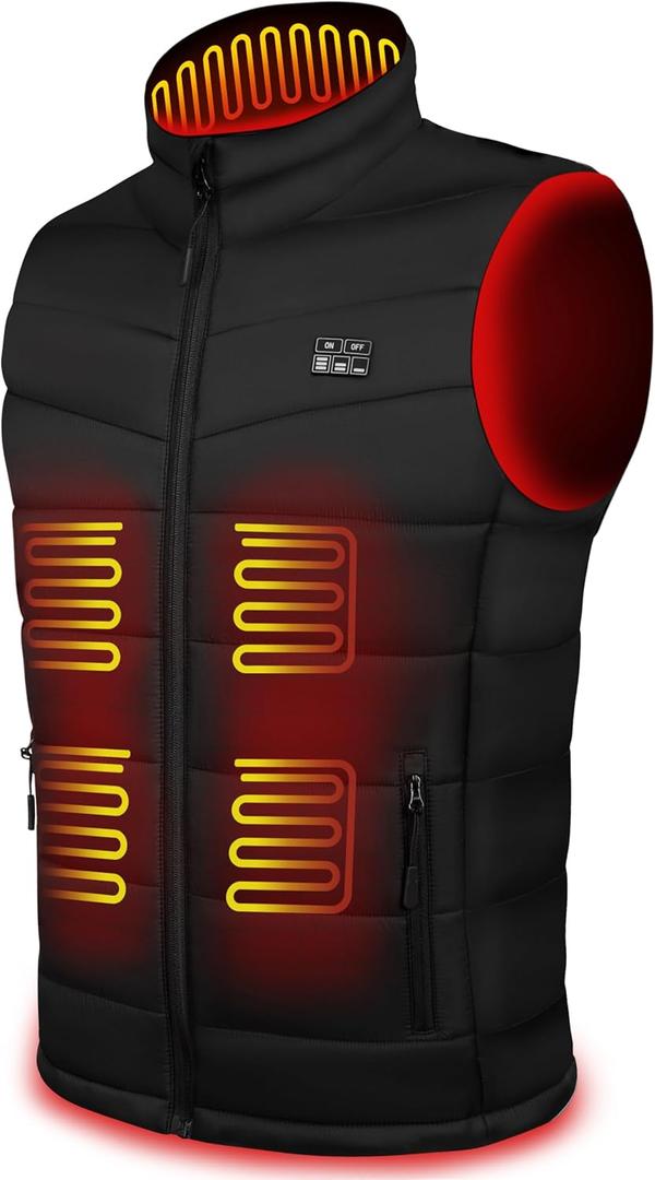 Gohero Upgraded Lightweight Heated Vest for Men and Women - Heating Vest with 10000mAh Large Capacity Battery Pack