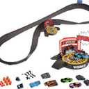 Slot Car Race Track Sets | NASCAR Crash Circuit Ultimate Road Course Bundle | 4 Electric Powered Cars with Flash Chargers | Race Tracks for Kids Ages 4-8 | Car Racing Toy