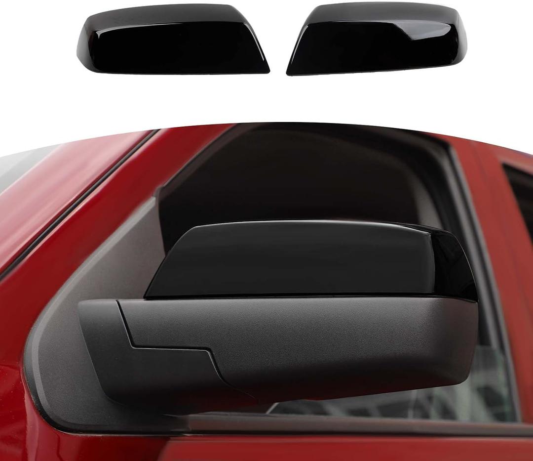 RT-TCZ for Silverado Side Mirror Trim Cover for Chevy Silverado for GMC Sierra 2014-2018 Black Exterior Accessories 1pc