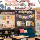 5 x Teacher Created Resources Wonderfully Wild Scalloped Die-Cut Border Trim