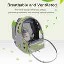 Cat Backpack Carrier for Large Cats, Expandable Cat Bubble Backpack, Dog Carriers for Small Medium Dogs, Airline Approved Pet Carrier for Travel Hiking Outdoor(Green)